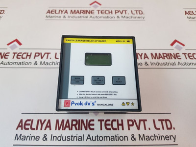 Prok Dv’s Mpel 01µP Based Earth Leakage Relay Dgbp-e2Crs, 415Vac