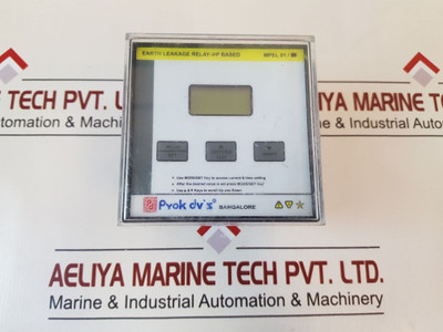 Prok Dv’s Mpel 01 Earth Leakage Relay 415Vac 50-60Hz