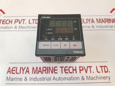 Toho Ttm-007-r-a-z134 Digital Temperature Controller 50/60 Hz - Used Toho Ttm-007-r-a-z134 Digital Temperature Controller 50/60 Hz - Used