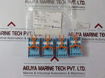 Lot Of 4X Releco S3-b Relay Socket Base - New Lot Of 4X Releco S3-b Relay Socket Base - New