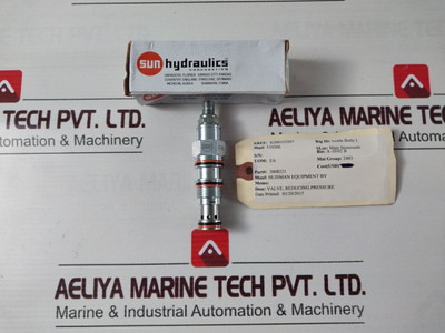Sun Hydraulics Pbdb Lwn Pressure Reducing Valve - New Sun Hydraulics Pbdb Lwn Pressure Reducing Valve - New