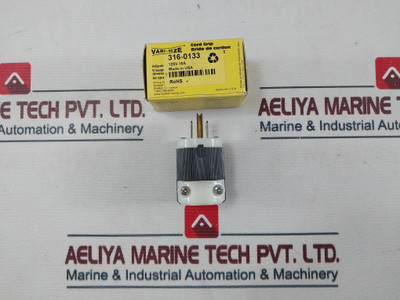 Hubbell Hbl5266C Power Entry Connector/Plug 15A. 125V