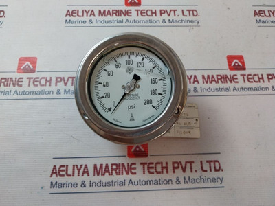 Mc Daniel 0-200 Psi Pressure Gauge - New Mc Daniel 0-200 Psi Pressure Gauge - New