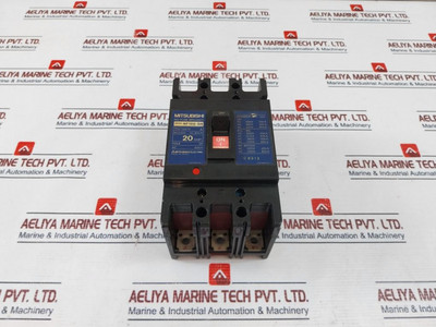 Mitsubishi Electric Nf100-sh No-fuse Breaker 20Amp 3Pole 660V - Used Mitsubishi Electric Nf100-sh No-fuse Breaker 20Amp 3Pole 660V - Used