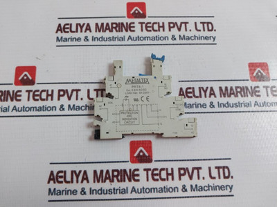 Metaltex Prt8-1 Relay Base 6-24V Ac/Dc - Used Metaltex Prt8-1 Relay Base 6-24V Ac/Dc - Used