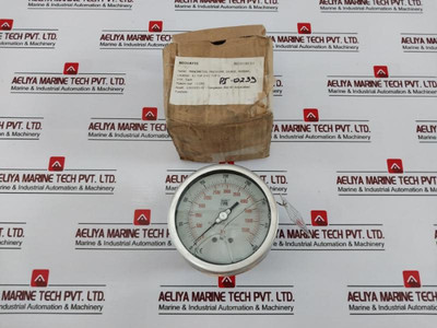 Nuova Fima En837-1 Manometer, 0-400 Bar / 0-5500 Psi, Aisi 316L Tube - New Nuova Fima En837-1 Manometer, 0-400 Bar / 0-5500 Psi, Aisi 316L Tube - New