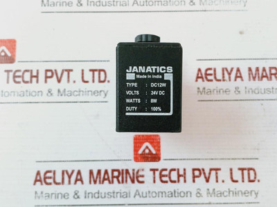 Janatics Dc12W Solenoid Coil 24V Dc 8W, 1V - Used Janatics Dc12W Solenoid Coil 24V Dc 8W, 1V - Used