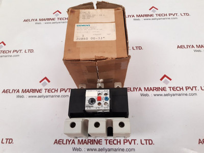 Siemens 3Ua60 00-3J* Thermal Overload Relay 600Vac Siemens 3Ua60 00-3J* Thermal Overload Relay 600Vac