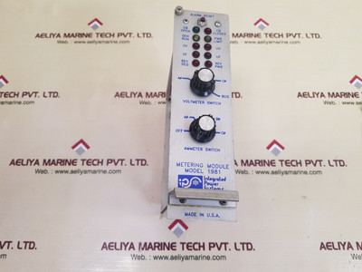 IPS 1981 metering module by National Oilwell, model card 001-001745. IPS 1981 metering module by National Oilwell, model card 001-001745.
