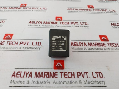 Janatics Dc12W Solenoid Valve Coil, 24V Dc, 8W, Duty 100% - Used