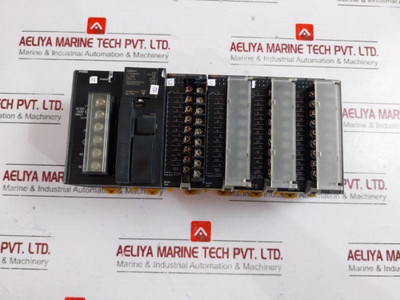 Omron Cj1W-pa202, Cj2M-cpu11, Cj1W-id211, Cj1W-oc211 Module Rack - Used Omron Cj1W-pa202, Cj2M-cpu11, Cj1W-id211, Cj1W-oc211 Module Rack - Used