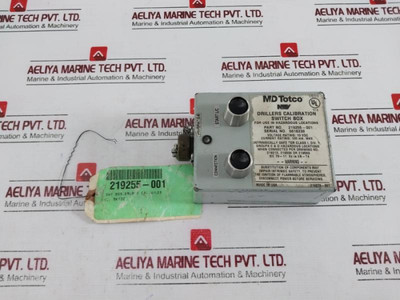 M/D Totco 219255-001 Drillers Calibration Switch Box With Led 10Vdc - Used M/D Totco 219255-001 Drillers Calibration Switch Box With Led 10Vdc - Used