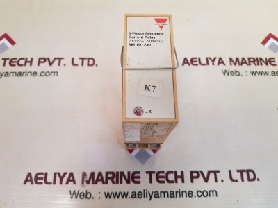 Carlo gavazzi sm 190 230 3-phase sequence current relay with base