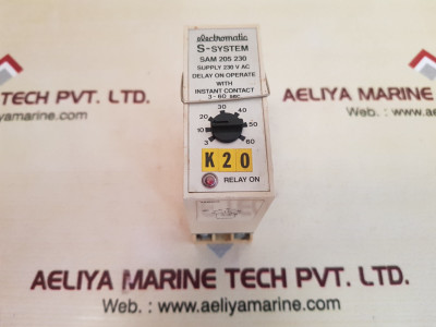 Electromatic S-system Sam 205 230 Delay On Operate With Instant Contact 10A/400V