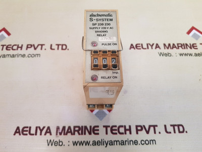 Electromatic s-system sp 239 230 relay dividing supply Electromatic s-system sp 239 230 relay dividing supply