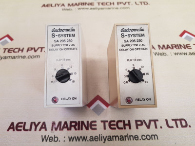 Electromatic s-system sa 205 230 delay on operate 0,8-18 sec