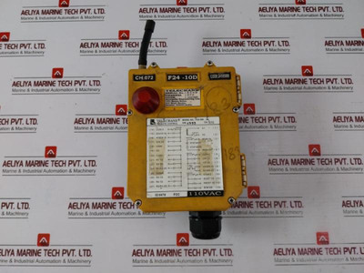 Telecrane F24-10D Crane Wireless Remote Control 110Vac - Used Telecrane F24-10D Crane Wireless Remote Control 110Vac - Used