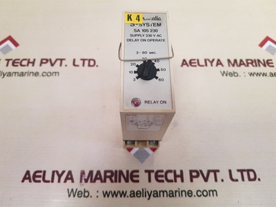 Electromatic S-system Sa 105 230 Relay On Delay Operate
