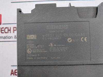 Siemens Simatic S7 6Es7 321-1Bl00-0Aa0 Digital Input Module