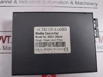 Mx Technologies M20S Single Mode Dual Fiber Media Converter 5Vdc