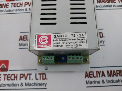 Span Controls Santo-72-24 Switch Mode Power Supply, 24V 2A, 90-270Vac