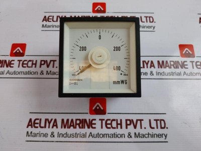 Gossen 4…20Ma Analog Panel Meter -400-0+400 Mmwg Gossen 4…20Ma Analog Panel Meter -400-0+400 Mmwg