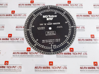 Md Totco Ed B1544-31 Weight Indicator B1545-28