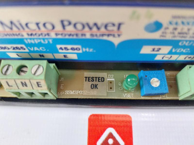 Sanstar Microsystems Ssm3P037-3.0 Switching Mode Power Supply, 12Vdc 4A