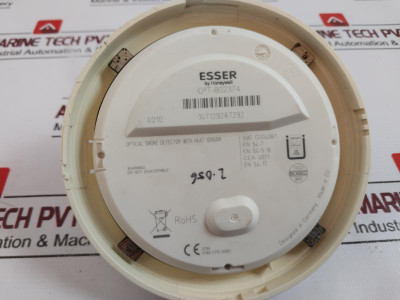 Esser O2T-802374 Optical Heat Sensor With Smoke Detector Vds G204061 0786-cpd-20