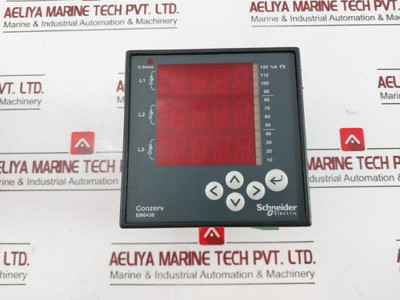 Schneider Electric Em6436 Conzerv Panel Meter With Led Display Ver03.03.11 Rs485