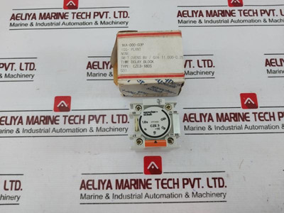 Sprecher+Schuh Cze3-11 Time Delay Relay 1.8-180S 225100-0519 600V Ac A600