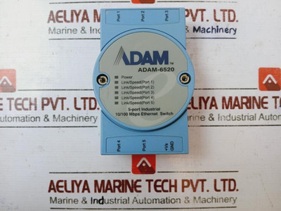 Advantech Adam-6520 5-port Industrial Ethernet Switch 10-30 Vdc Iaa9157387 Advantech Adam-6520 5-port Industrial Ethernet Switch 10-30 Vdc Iaa9157387
