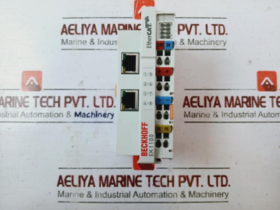 Beckhoff Ek1100 Coupler Ethercat Terminal Fm20Us0111X Awg 28-14 Beckhoff Ek1100 Coupler Ethercat Terminal Fm20Us0111X Awg 28-14