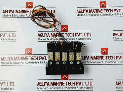 Burkert 0375 C 1,2 Nbr Pa 5-station Solenoid Valve Manifold 24V-2W