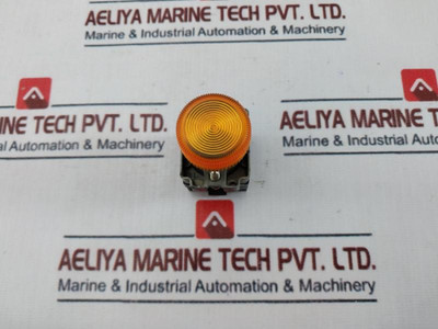 Telemecanique Xb2-bv7.28 Modular Metal Pushbutton W/ Orange Led Indicator Lamp Telemecanique Xb2-bv7.28 Modular Metal Pushbutton W/ Orange Led Indicator Lamp