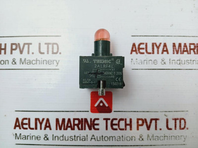 Teknic 2Alrf4L Metallic Series Momentary Illuminated Red Push Button Integral Led