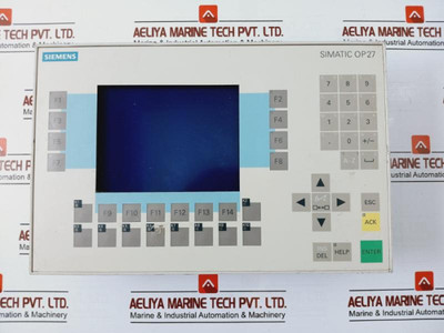 Siemens 6Av3627-1Jk00-0Ax0 Operator Panel Op27 Stn Lc Display (Not Working) Siemens 6Av3627-1Jk00-0Ax0 Operator Panel Op27 Stn Lc Display (Not Working)