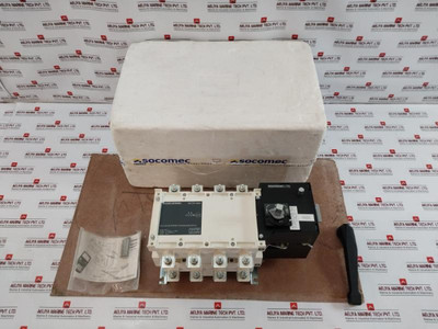 Socomec Mcos 400A Bypass Changeover Switch Ac-23A Gmc04004Poi 50/60Hz 4 Pole Socomec Mcos 400A Bypass Changeover Switch Ac-23A Gmc04004Poi 50/60Hz 4 Pole