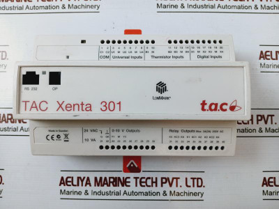 Lonmark Tac Xenta 301 Network And Pc Communication 0-10V Outputs Relay