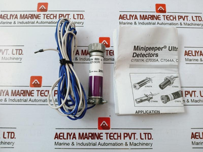 Honeywell C7027A 1023 Ultraviolet Flame Detector (U.V. Sensor) Rev. B Honeywell C7027A 1023 Ultraviolet Flame Detector (U.V. Sensor) Rev. B