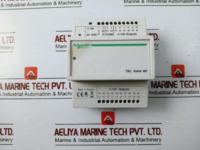 Schneider Electric Tac Xenta 491 Analog Output Module Ver 1.04 24Vac Class 2 Schneider Electric Tac Xenta 491 Analog Output Module Ver 1.04 24Vac Class 2