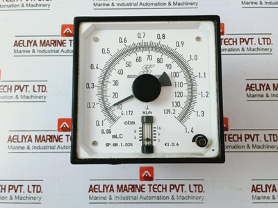 Sicom Stein Sohn Sp.Gr. 1,025 Analog Meter Kl. 0.6 4.172–139.2 Cbm 2–16 Nl/H