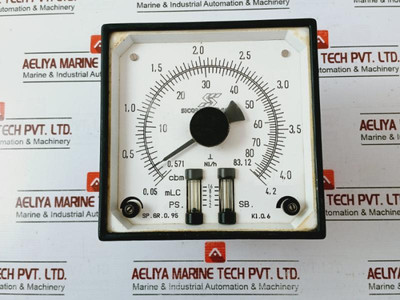 Sicom Stein Sohn Sp.Gr.0,95 Analog Meter For Flow Rate And Volume Measurements Sicom Stein Sohn Sp.Gr.0,95 Analog Meter For Flow Rate And Volume Measurements