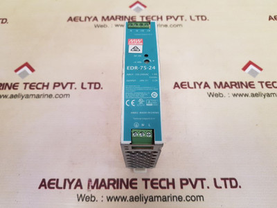 Mean Well Edr-75-24 Rail Switching Power Supply 100-240Vac 1.6A 50/60Hz