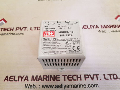 Mean well dr-4524 power supply 1.5a 50/60hz Mean well dr-4524 power supply 1.5a 50/60hz