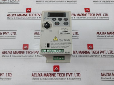 Delta Vfd004L21A 3-phase Ac Variable Frequency Drive Ver 01.50 1-400Hz E176972 - Used Delta Vfd004L21A 3-phase Ac Variable Frequency Drive Ver 01.50 1-400Hz E176972 - Used