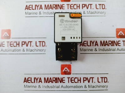 Finder 60.12.8.230.0040 General Purpose Relay 6C Series W/90 Series Socket - Used