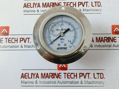Acutek 0 To 4 Bar Pressure Gauge 0 To 0.4 Mpa - Used Acutek 0 To 4 Bar Pressure Gauge 0 To 0.4 Mpa - Used