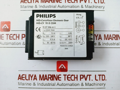 Philips Hid-cv 70/S Cdm Hid-certavision Electronic Gear Ballast 73W 220-240V - Used Philips Hid-cv 70/S Cdm Hid-certavision Electronic Gear Ballast 73W 220-240V - Used