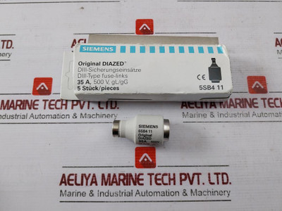 Lot Of 5X Siemens 5Sb4 11 Diazed Fuse Gl/Gg 35A 500V